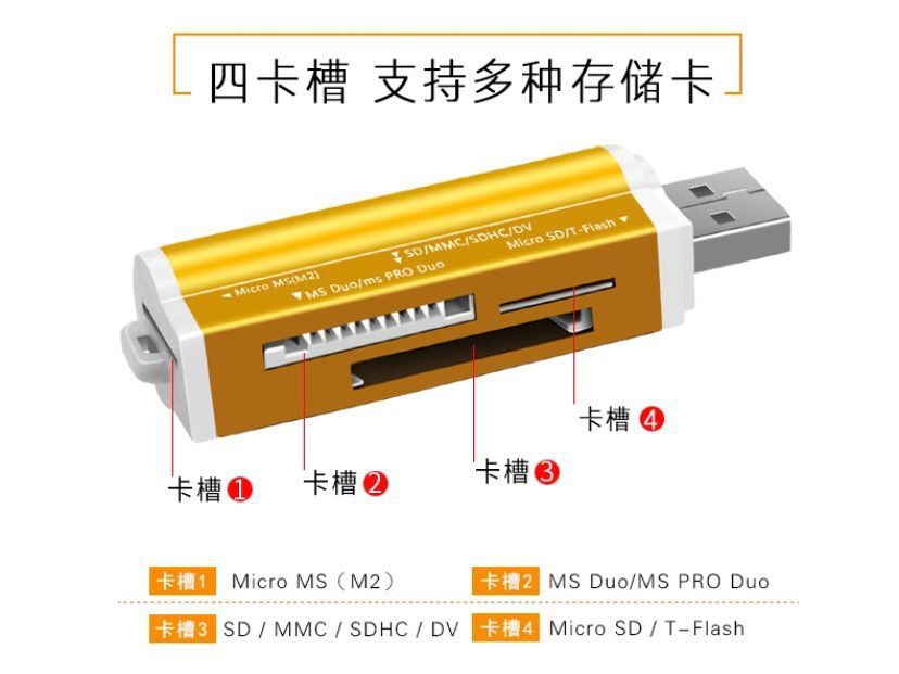 4合1多功能读卡器